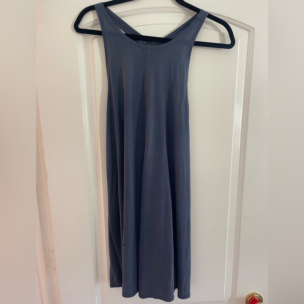 Urban outfitters racerback blue dress, minor marks